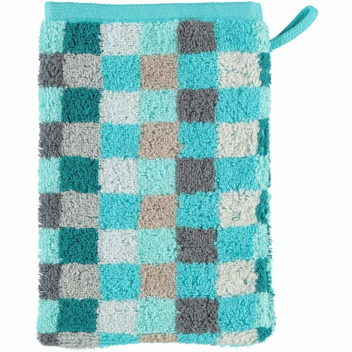 Cawö Unique Karo Handtuch, 100% Baumwolle, hohe Saugfähigkeit