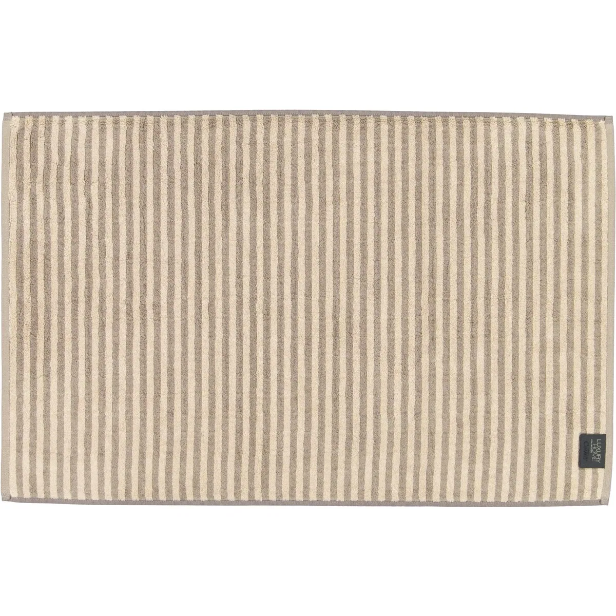 Cawö Duschmatte Two-Tone Stripes 480, 100% Baumwolle, hautfreundlich, strapazierfähig, gestreiftes Design 2