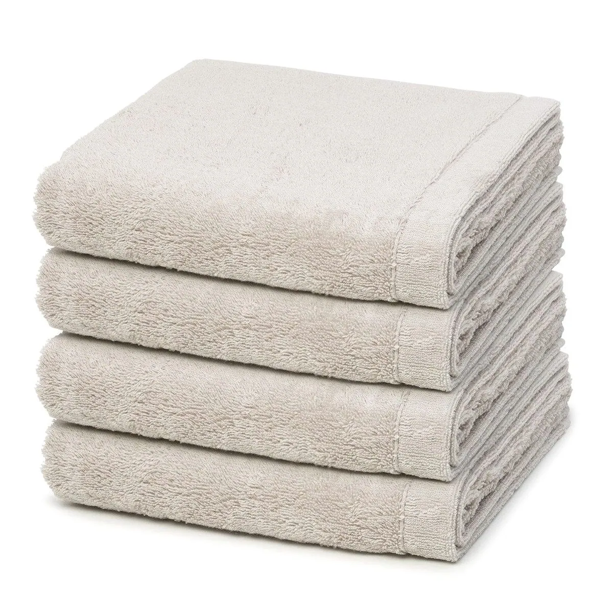 Cawö Handtuch Set Lifestyle, 4 x 50 x 100 cm, walkfrottee, hautsympathisch