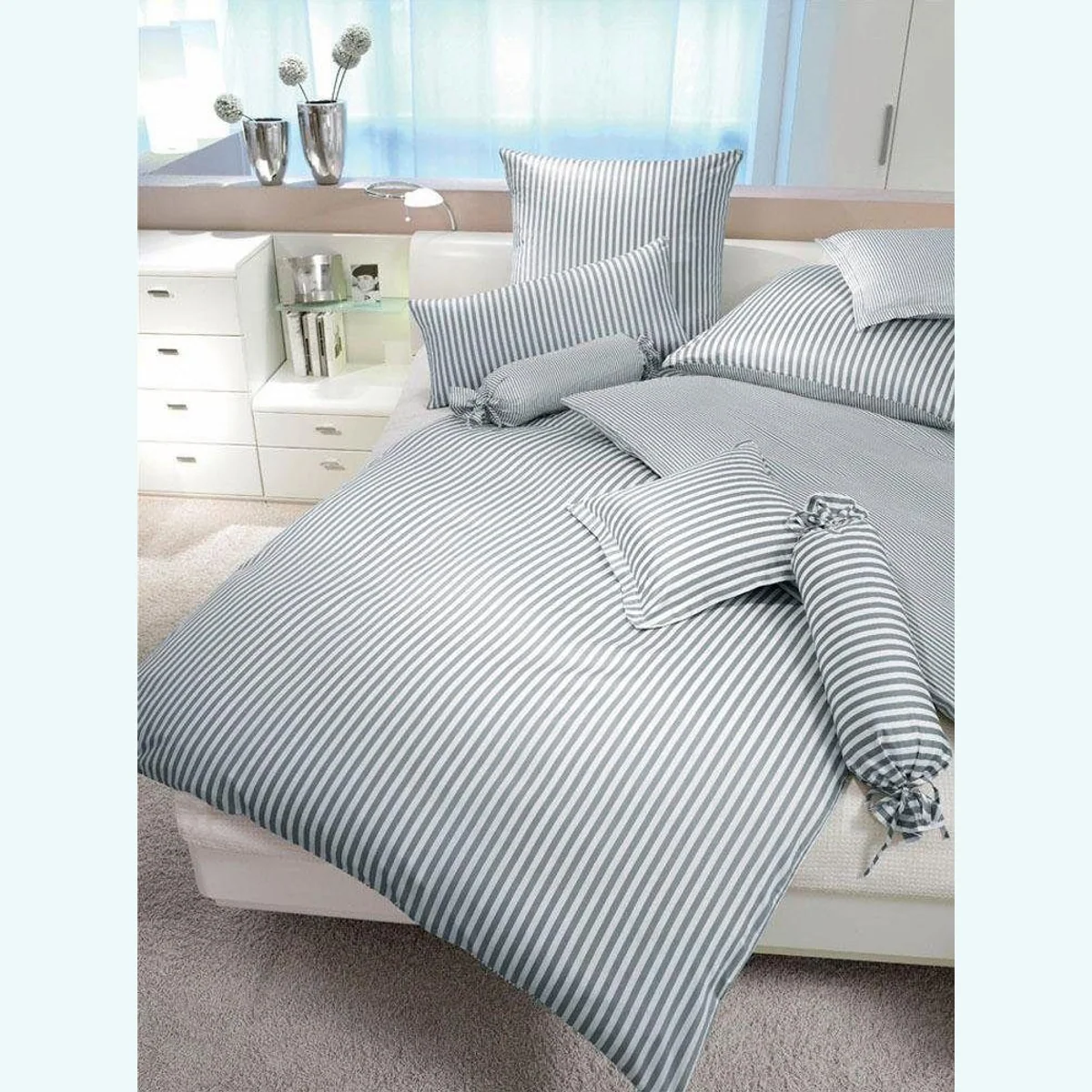 Janine Wendebettwäsche modernclassic 3912, 100% Baumwolle, Mako-Satin, 2-teilig