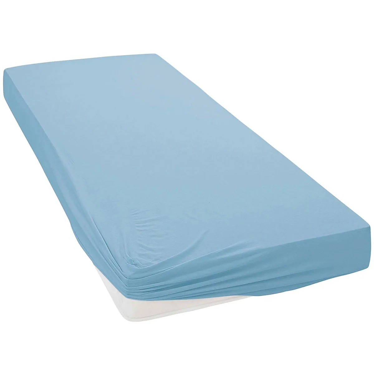 Janine ELASTIC 5002 Spannbettlaken, Jersey-Elasthan, 95% Baumwolle, für Matratzen bis 35 cm 2