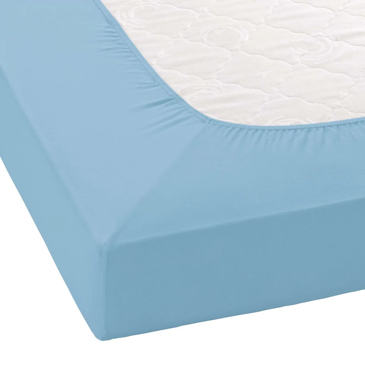 Janine ELASTIC 5002 Spannbettlaken, Jersey-Elasthan, 95% Baumwolle, für Matratzen bis 35 cm 3