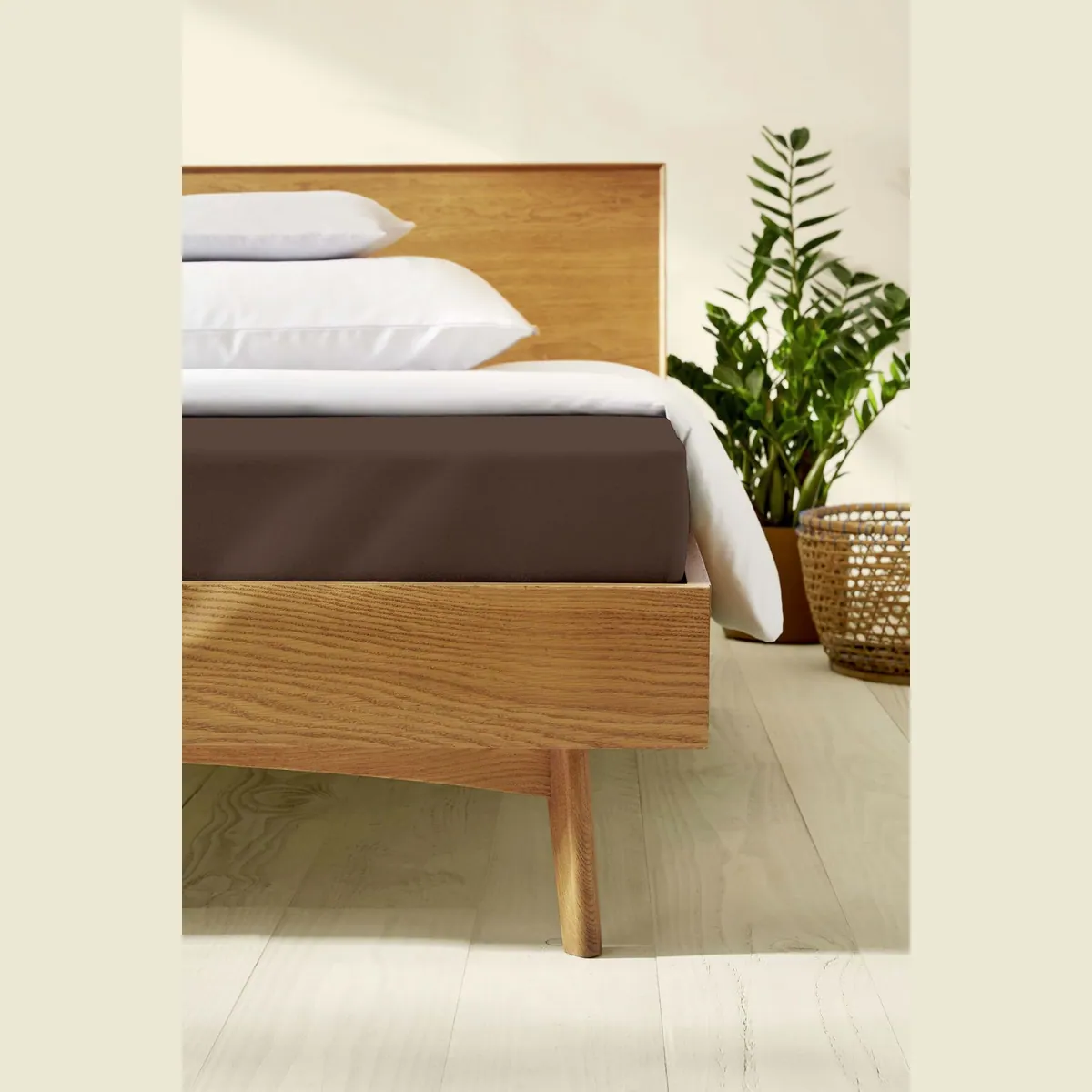 Kaeppel Spannbettlaken Single Jersey, 97% Baumwolle, 3% Elasthan — waschbar bis 60° 2