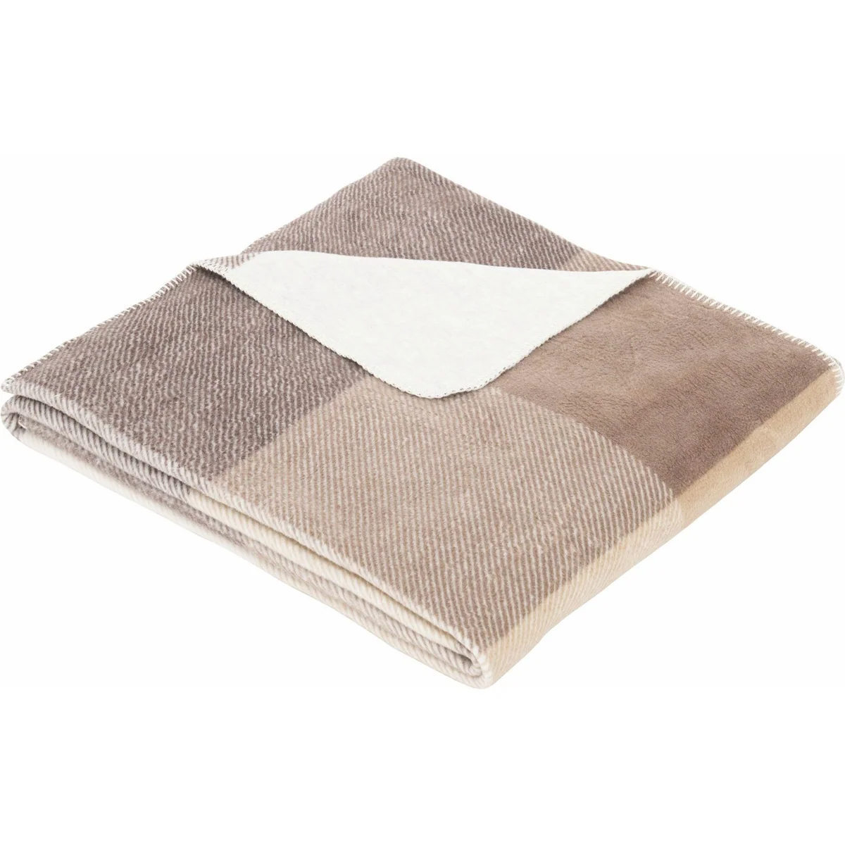 s.Oliver Jacquard Decke, karo-design, pflegeleicht, maschinenwaschbar 3