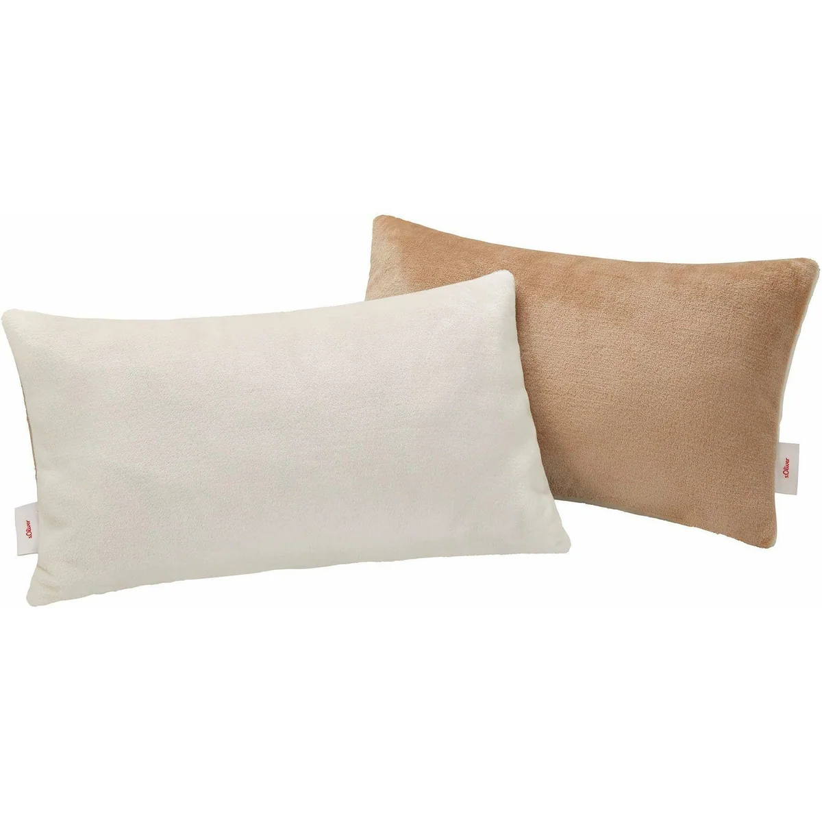 s.Oliver Dekokissen double soft, 2 Kissenhüllen, samtige Oberfläche