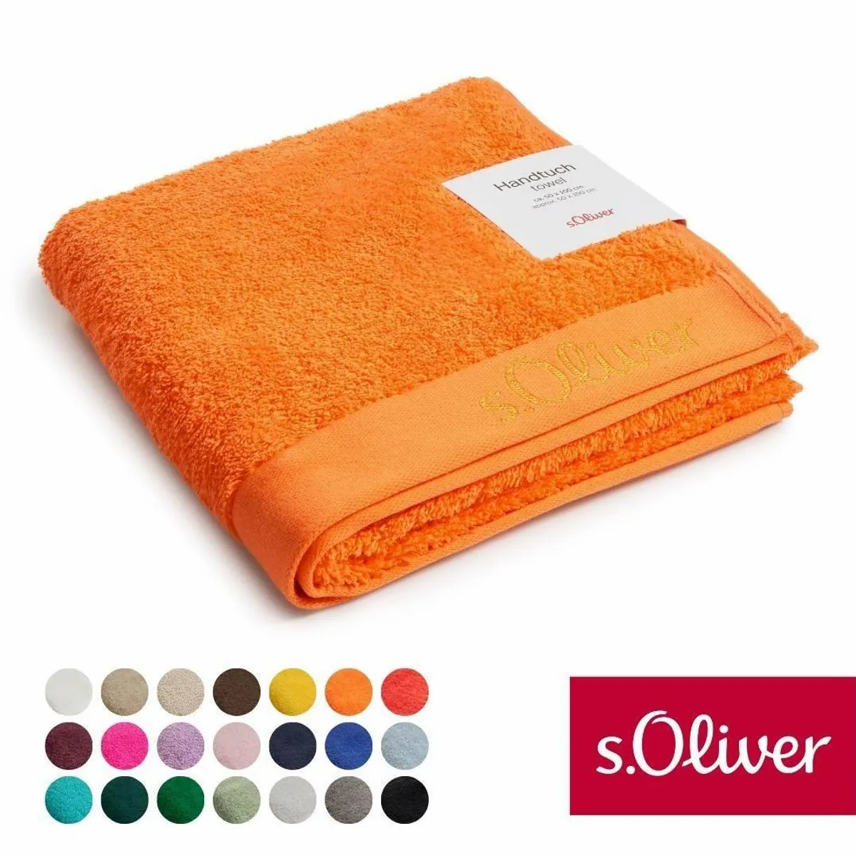 s.Oliver Handtuch, 600 g/m², 100% Baumwolle, hohe Qualität
