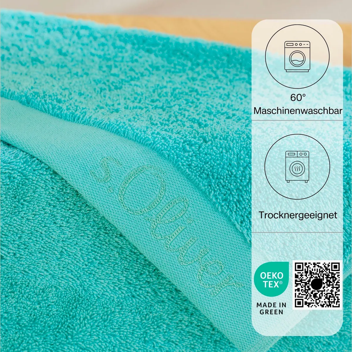 s.Oliver Handtuch Set, 600 g/m², 3-teilig — weiche Baumwolle, schnelltrocknend, langlebig 4