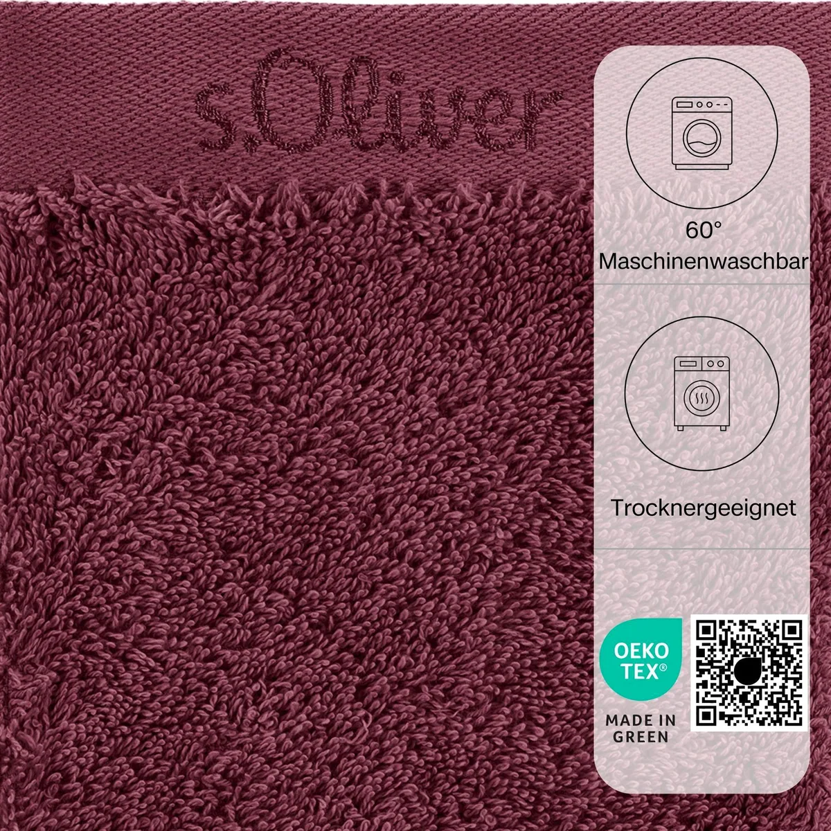 s.Oliver Waschhandschuh, 100% Baumwolle, 600 gr/m², große Farbauswahl 4