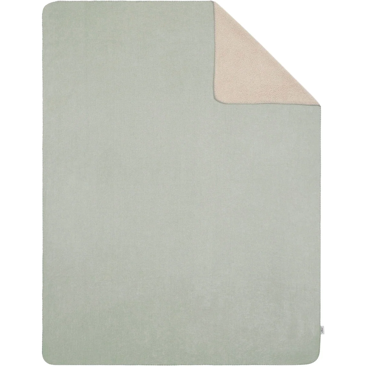 s.Oliver Lounge Decke, Doubleface-Optik, pflegeleicht, kuscheliges Teddyfleece